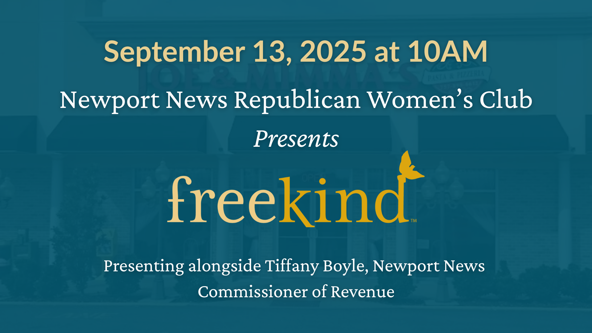 Freekind & Tiffany Boyle, Newport News Commissioner of Revenue Present for the Newport News Republican Women's Club