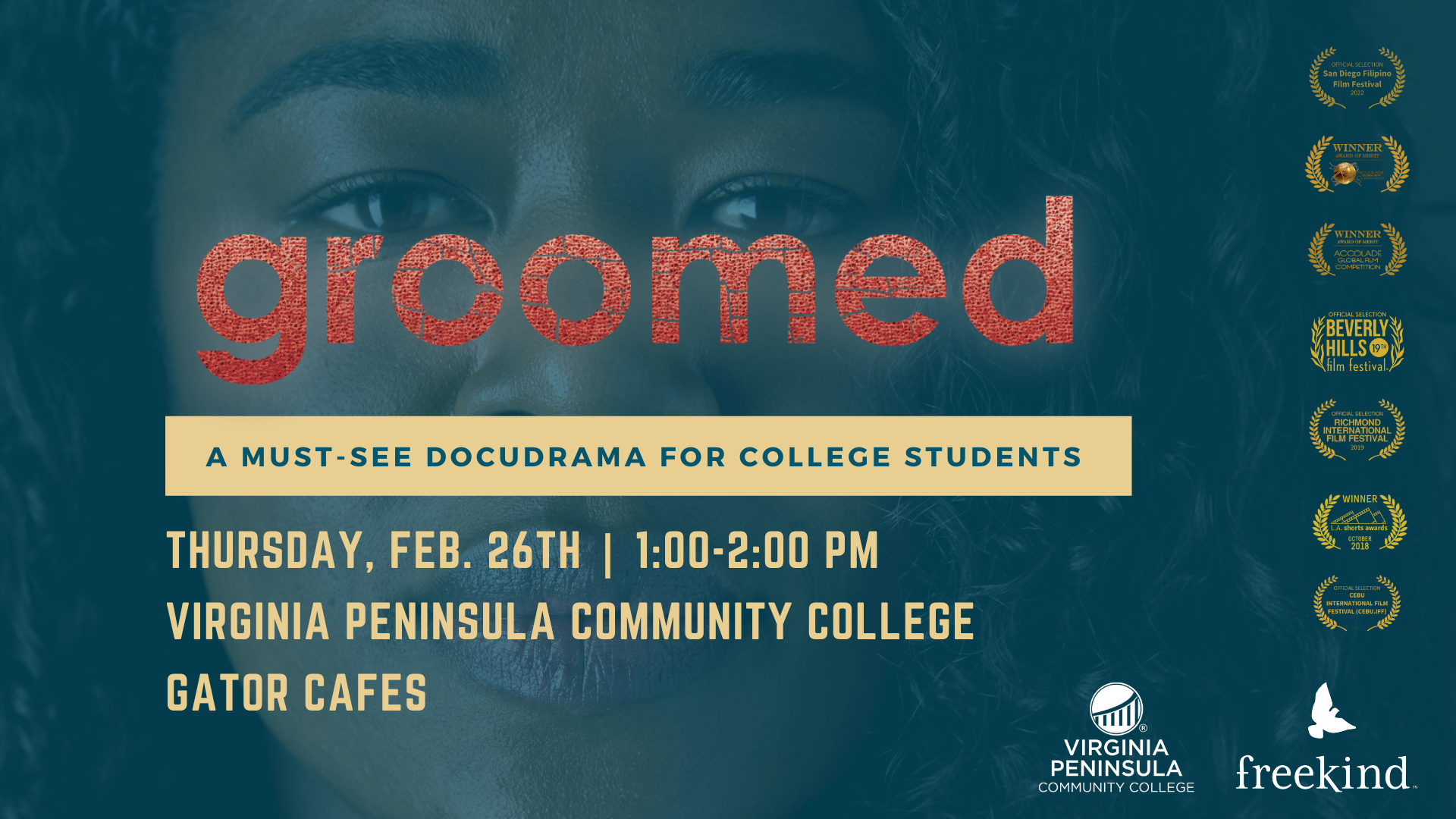 Groomed Showing at Virginia Peninsula Community College - Hampton Campus