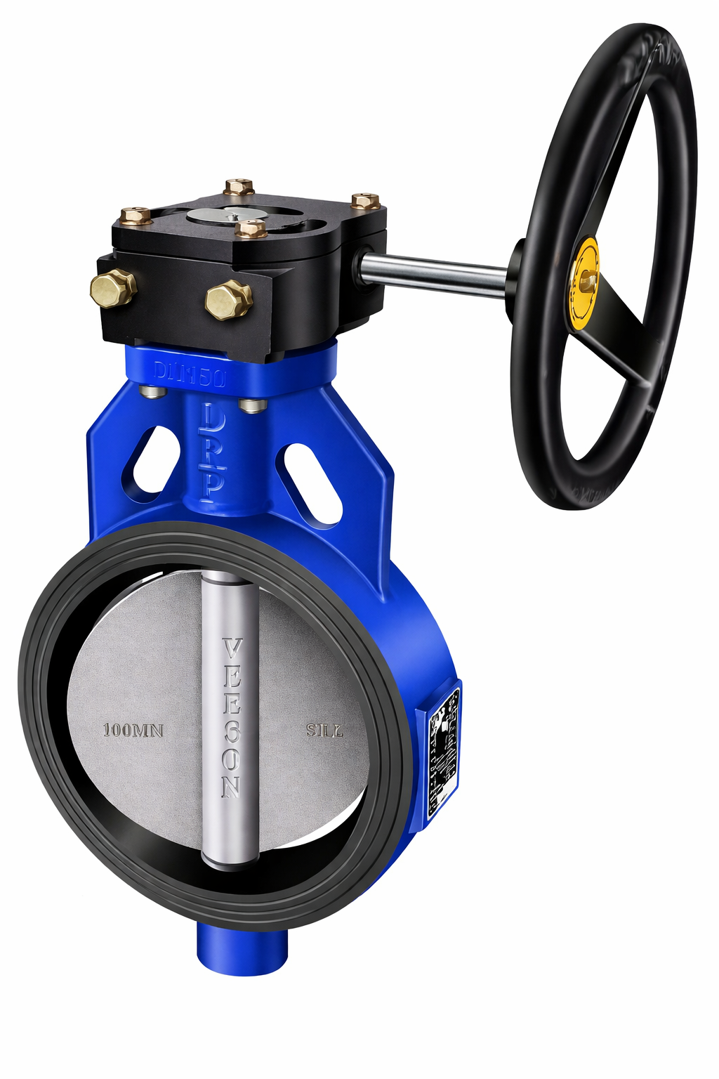 DRP Cast Iron Butterfly Valve with Stainless Steel Disc PN16 Gear operated