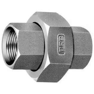 DRP MS forged steel threaded union fitting