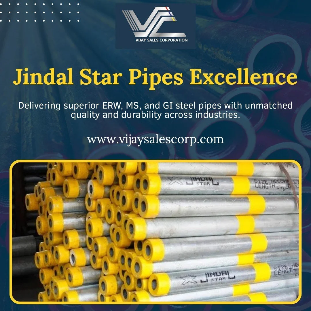 🔧 Jindal Star Pipes — Built for Strength, Trusted for Quality!
Experience superior ERW, MS, and GI steel pipes that deliver long-lasting durability and reliability for every industrial need.
Visit 👉 www.vijaysalescorp.com
#JindalStarPipes #Vi