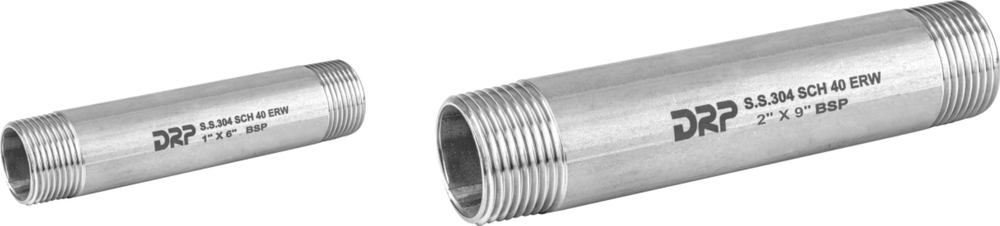 DRP SS Pipe Nipple, Male, Screwed (SSPN)