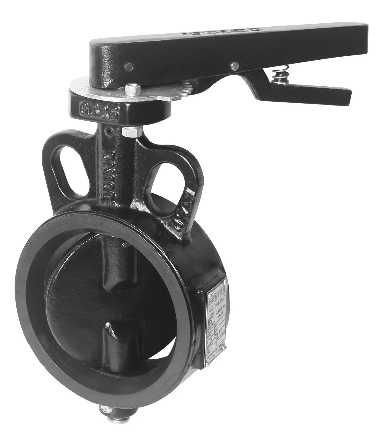 Kartar CI Butterfly Valve PN16 PN10 — lever and gear operated