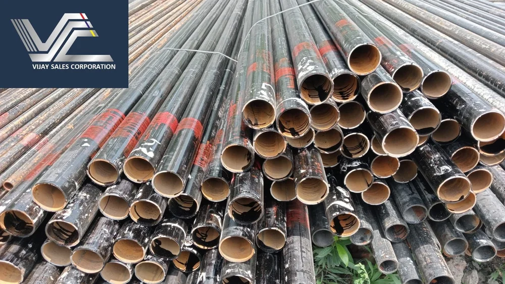 Jindal Star pipe in ready stock at the Vijay Sales Corporation Delhi yard