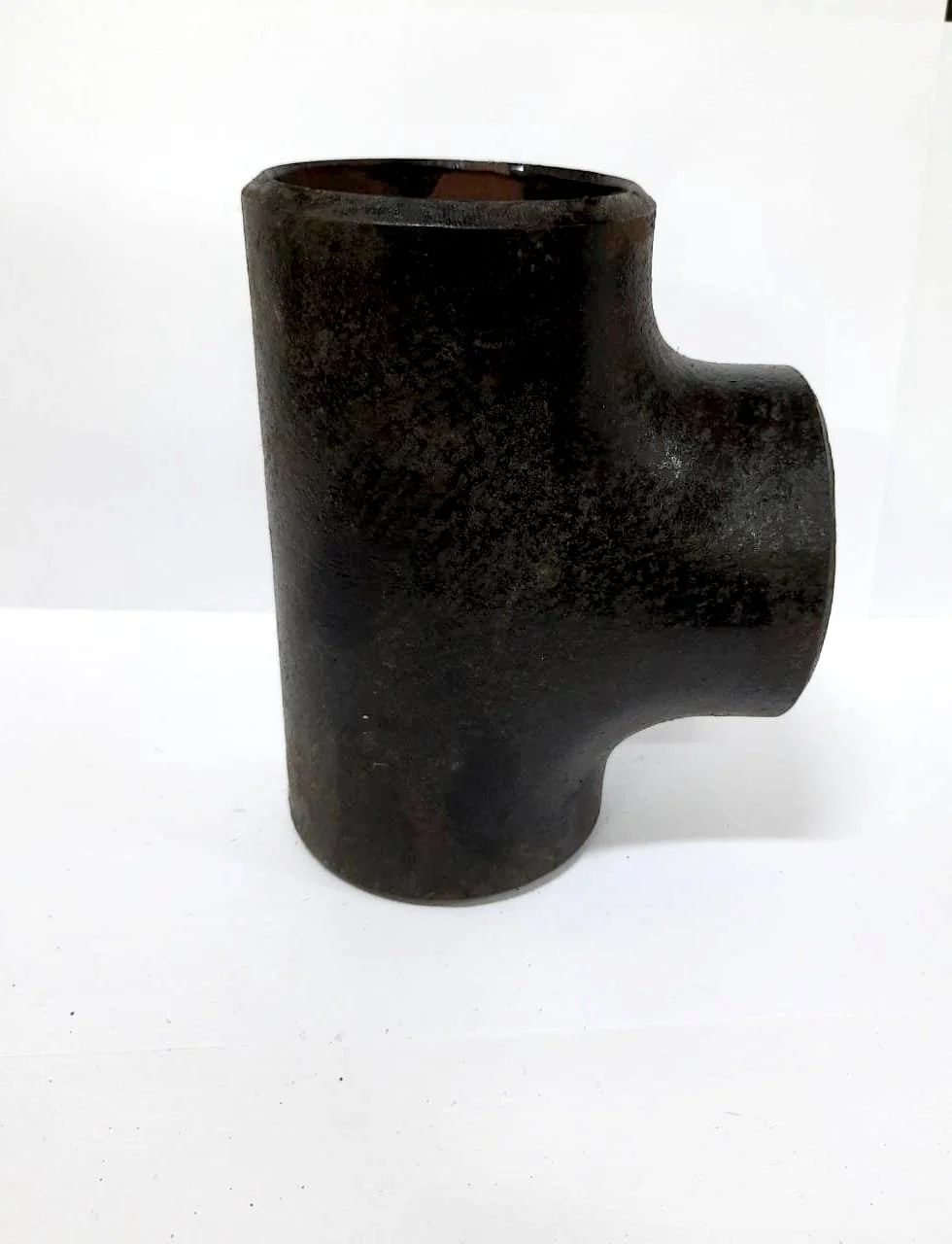CS seamless butt-weld forged tee Sch.40 — carbon steel equal tee branch fitting