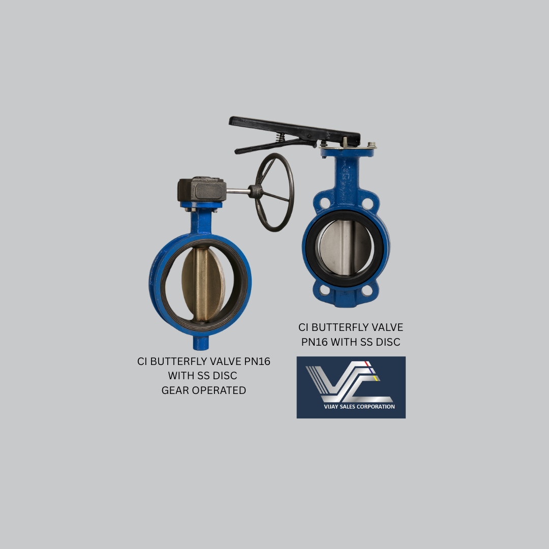 Advance CI Butterfly Valve PN16 with stainless steel SS-410 disc