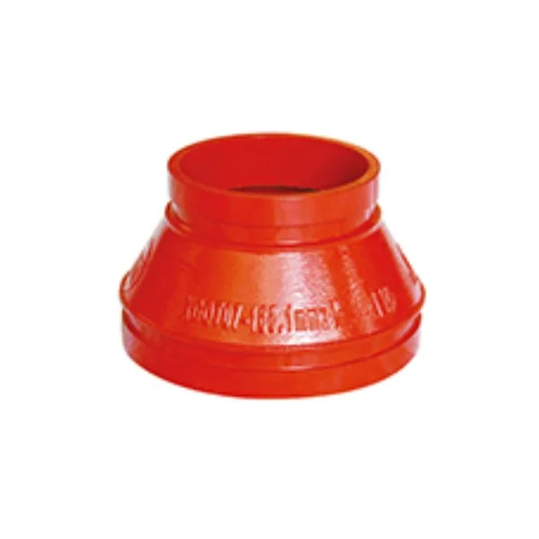 Red cast iron pipe reducer fitting