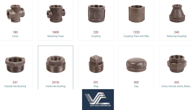 DI Threaded Fittings supplied by Vijay Sales Corporation
