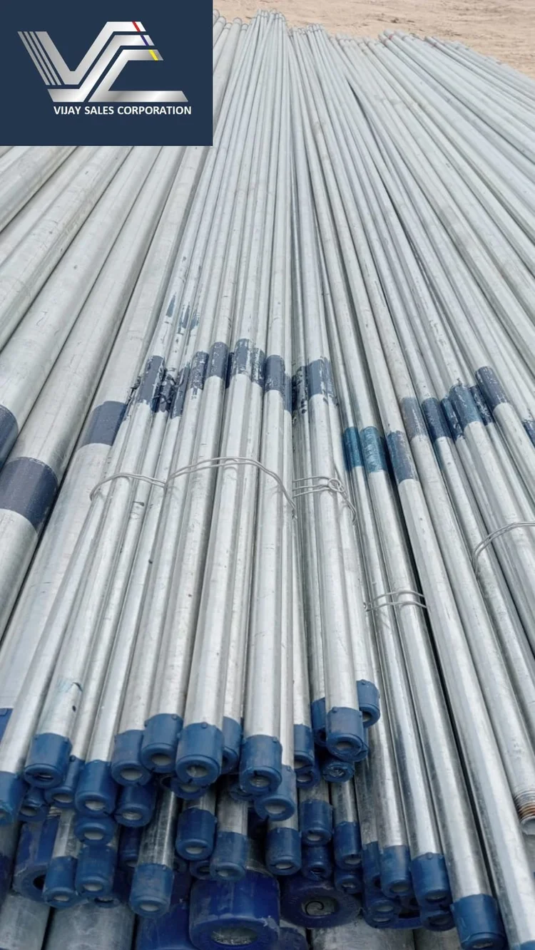 Jindal Hissar GI pipes stocked by Vijay Sales Corporation