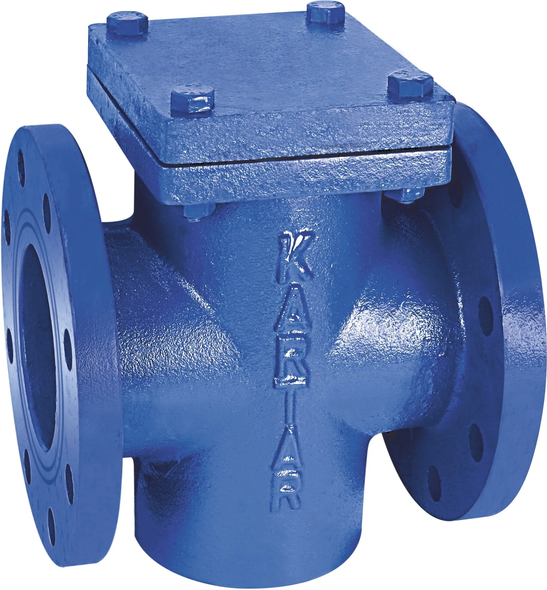 Kartar CI T Strainer flanged end with stainless steel mesh PN10