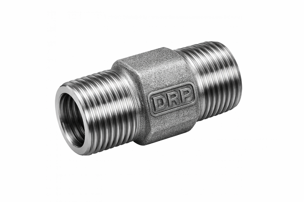 DRP MS forged steel hydraulic nipple fitting