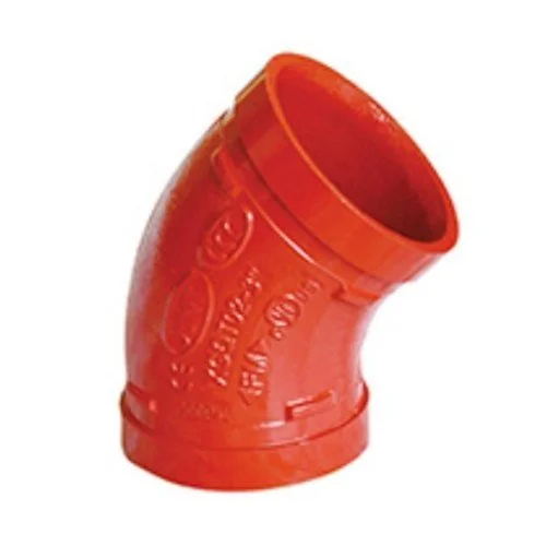 Red pipe elbow fitting