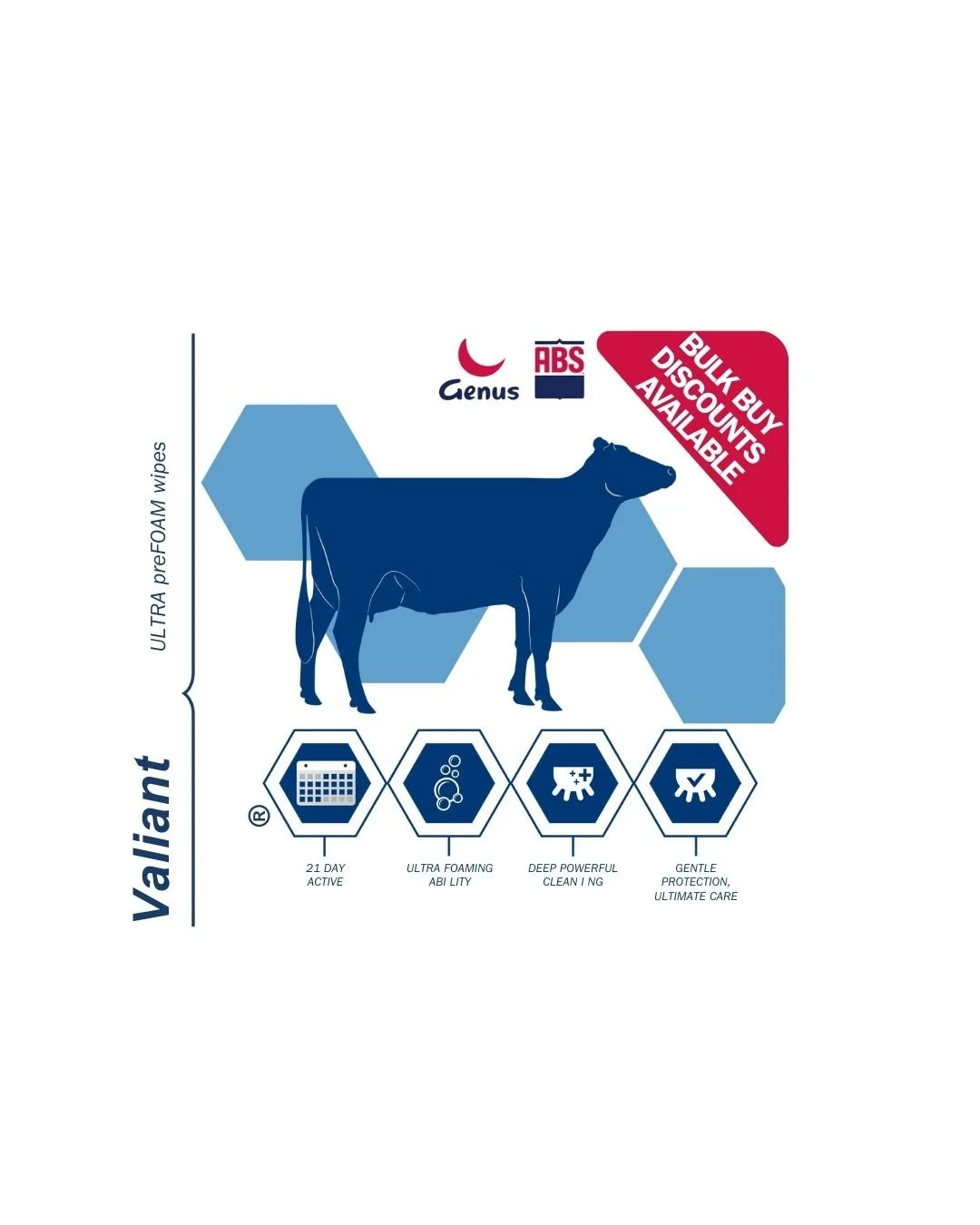 Valiant Ultra preFoam Wipes