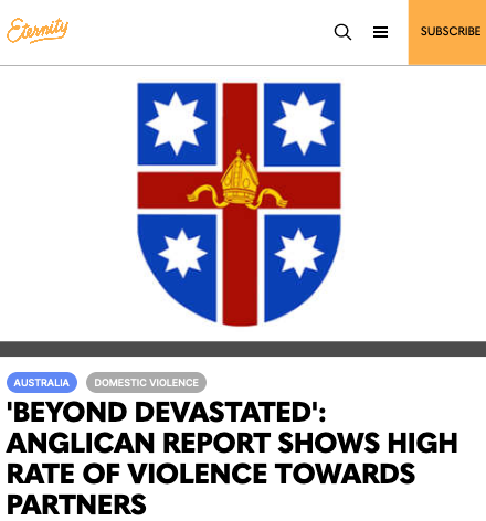 'Beyond Devastated': Anglican report shows high rate of violence towards partners
