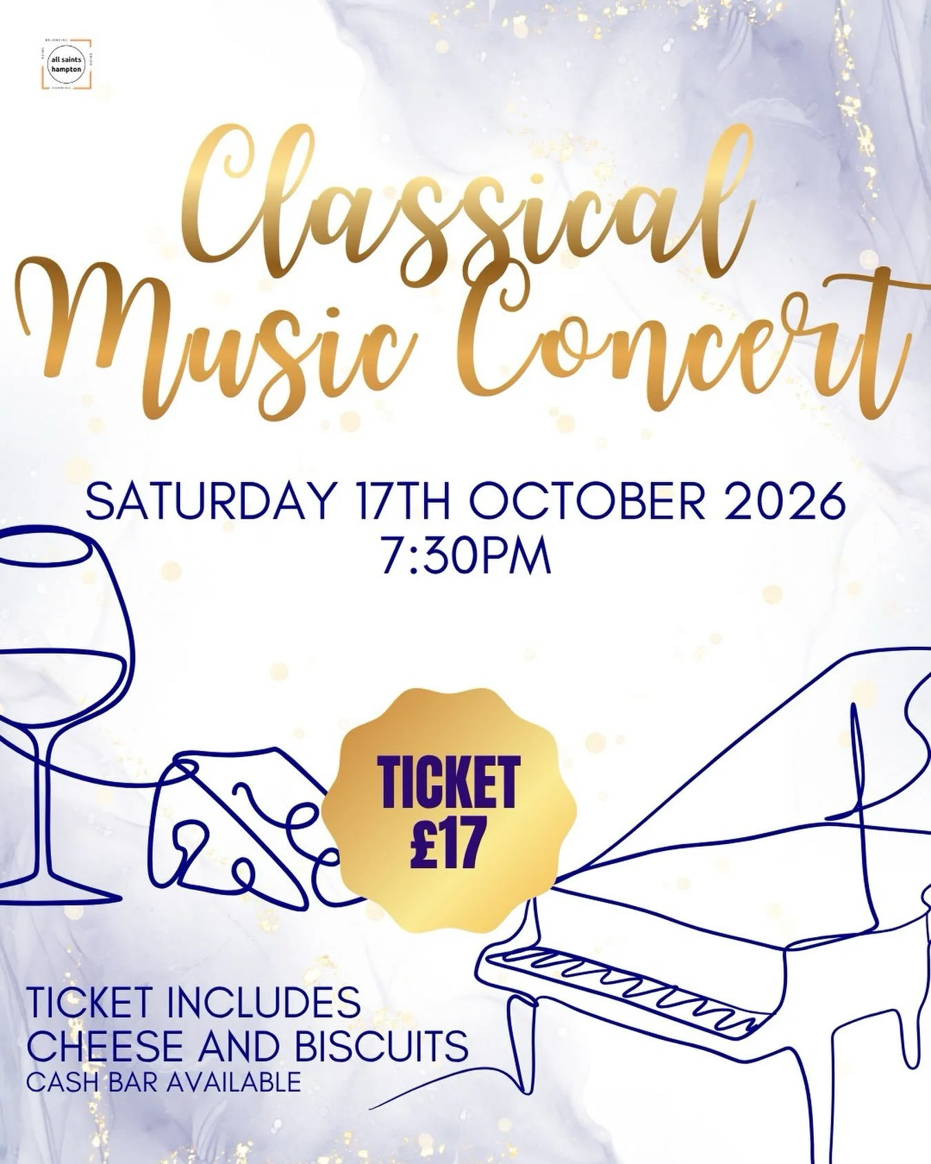 Don&rsquo;t forget to buy your tickets for our classical music evening on 17th October - link in bio! 

The programme is coming together and we can&rsquo;t wait to see you there.