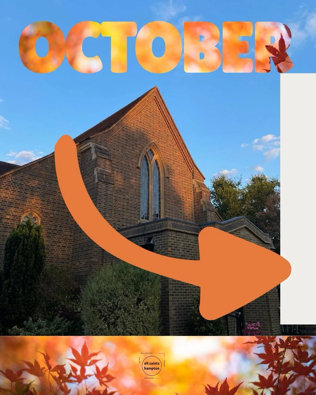 What&rsquo;s on in October? 

Come and join us! You&rsquo;re all welcome.