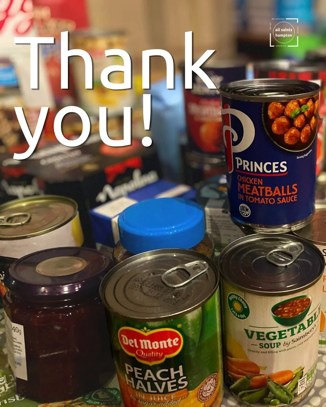 Wow! Thank you so much for all of your generosity towards our Harvest collection. We are delighted to be able to send so much to our local Foodbank.