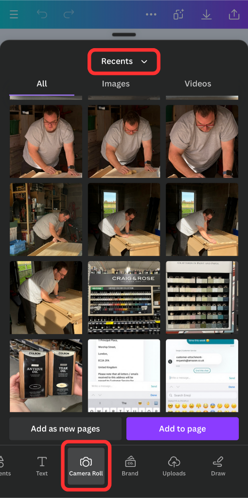 Better Content Creators ??? How to Upload Images in Canva Mobile App and ...