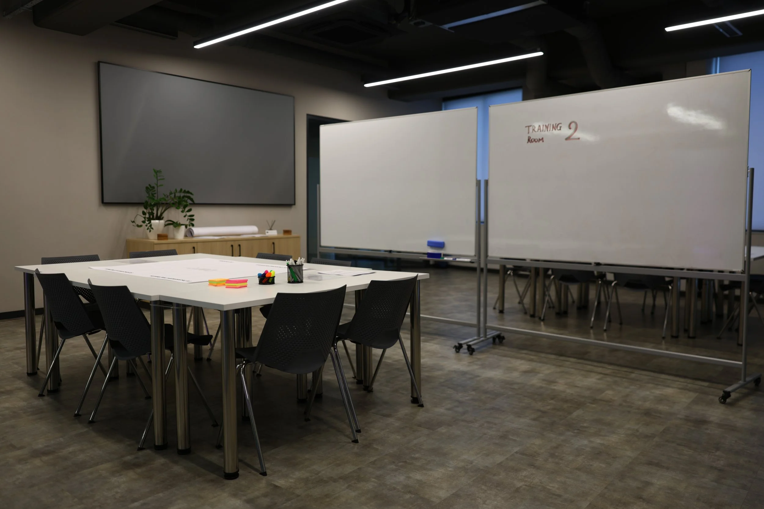 Our Training Room transformed for our Proposal Writing Workshop