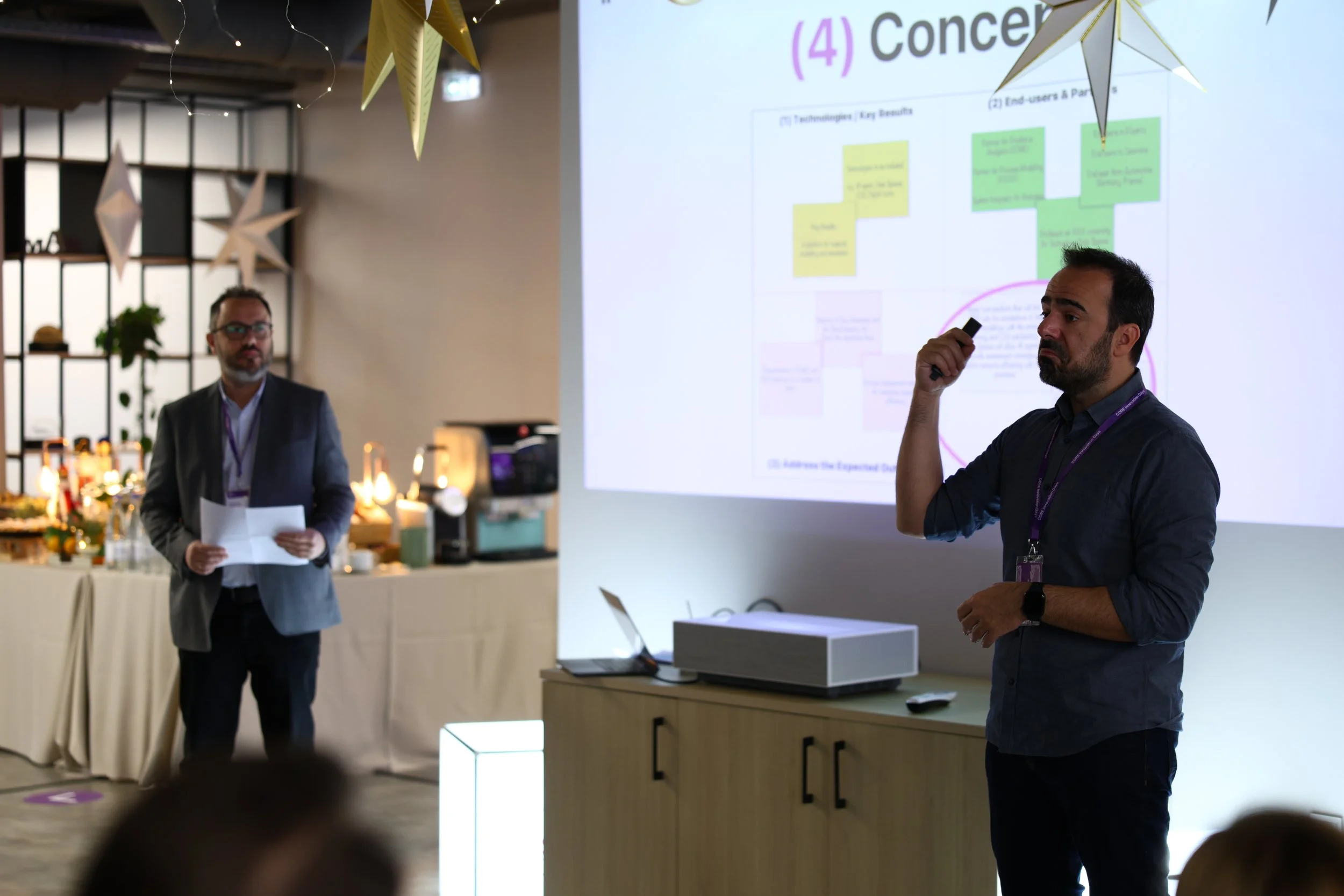 Our Managing Partners presenting the Proposal Writing Workshop in our central offices