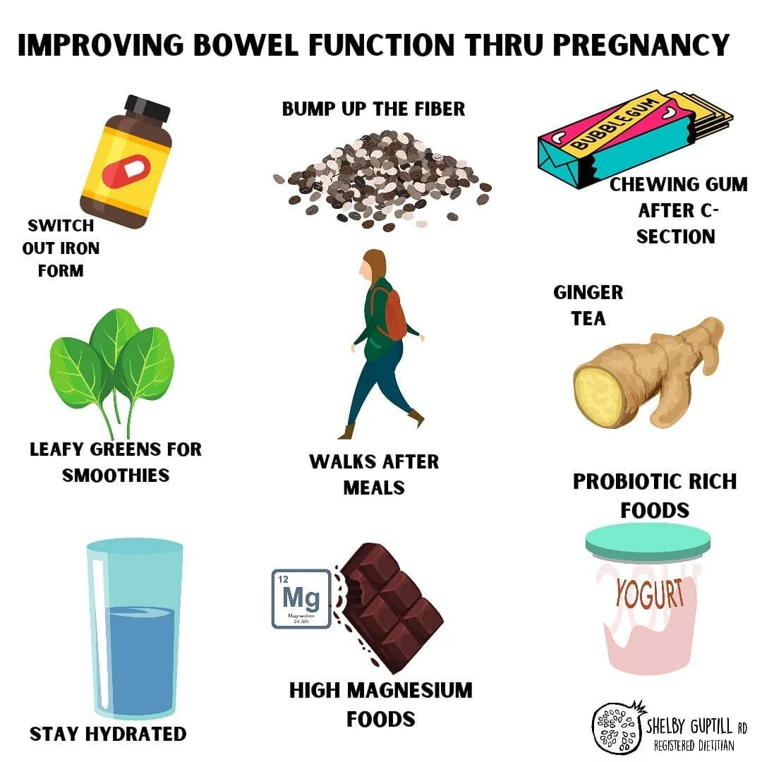 Gut changes happen through pregnancy and postpartum! Do you have to live with constipation, bloating, hemorrhoids, and heartburn the whole time? HECK NO! 💩
.
These are common and felt at various points during pregnancy and present different for ever