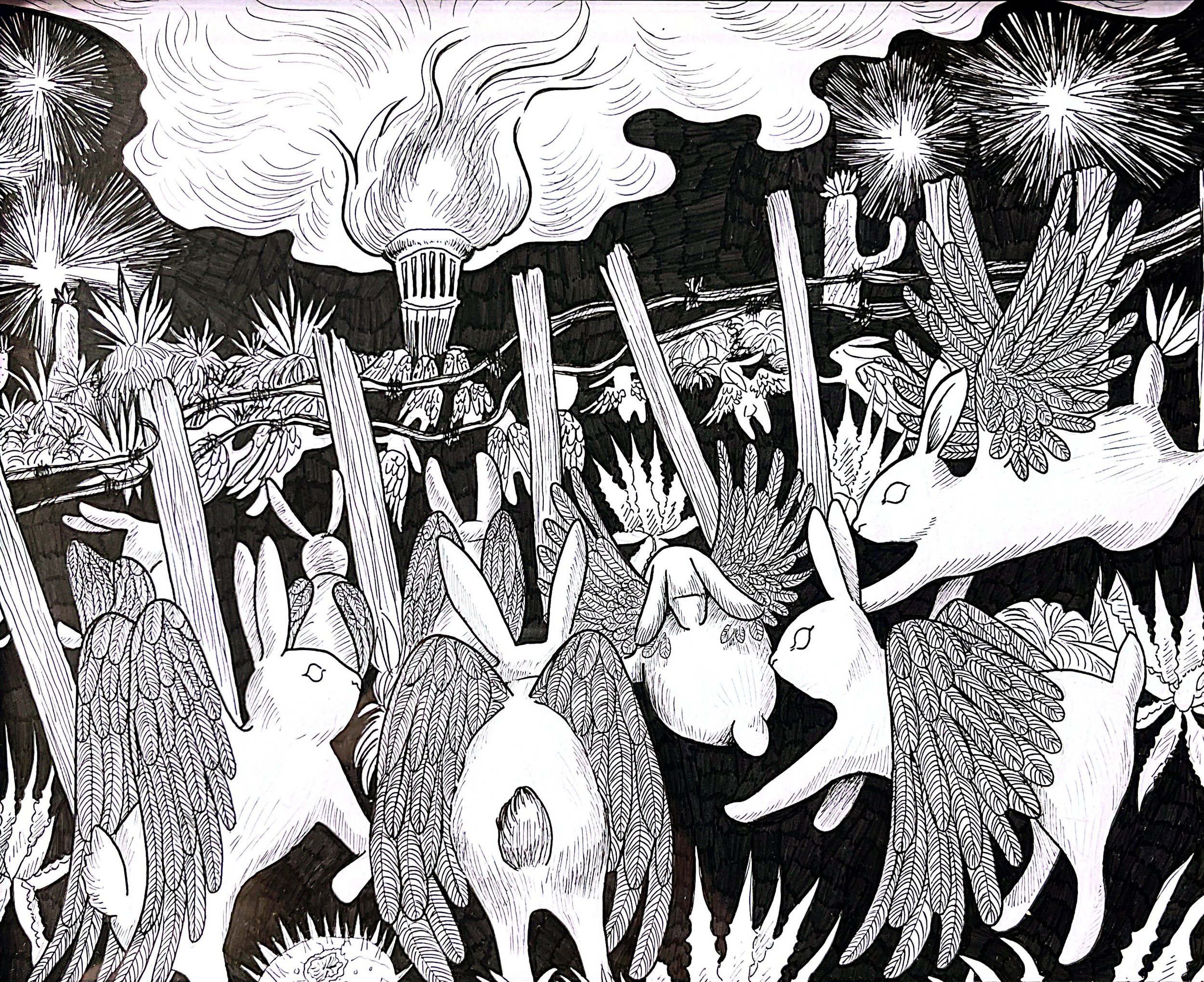 Los Conejitos Print