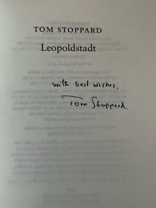 tom stoppard signed play -leopoldstadt - theatre works.jpg