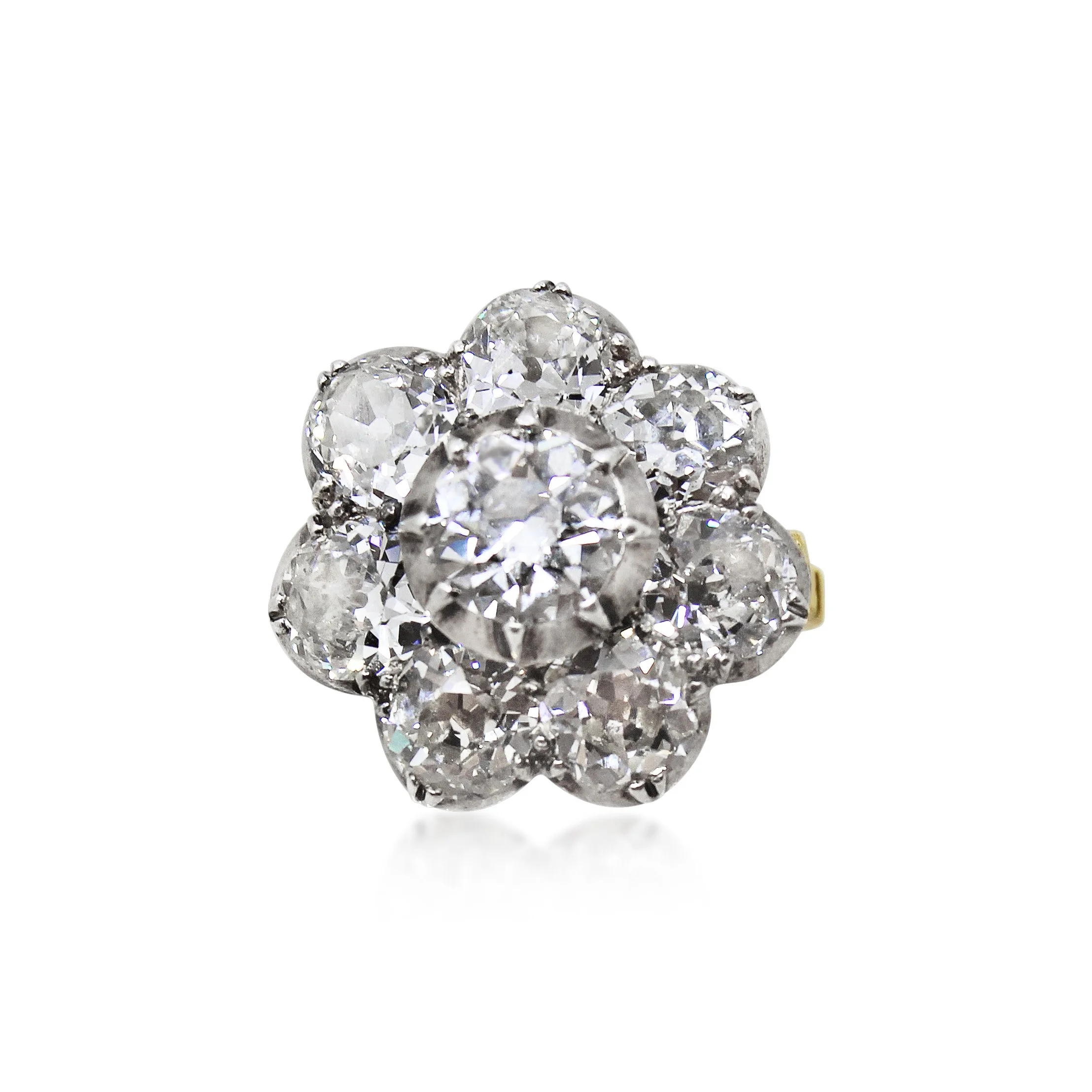 Impressive Victorian Style Diamond Cluster Ring