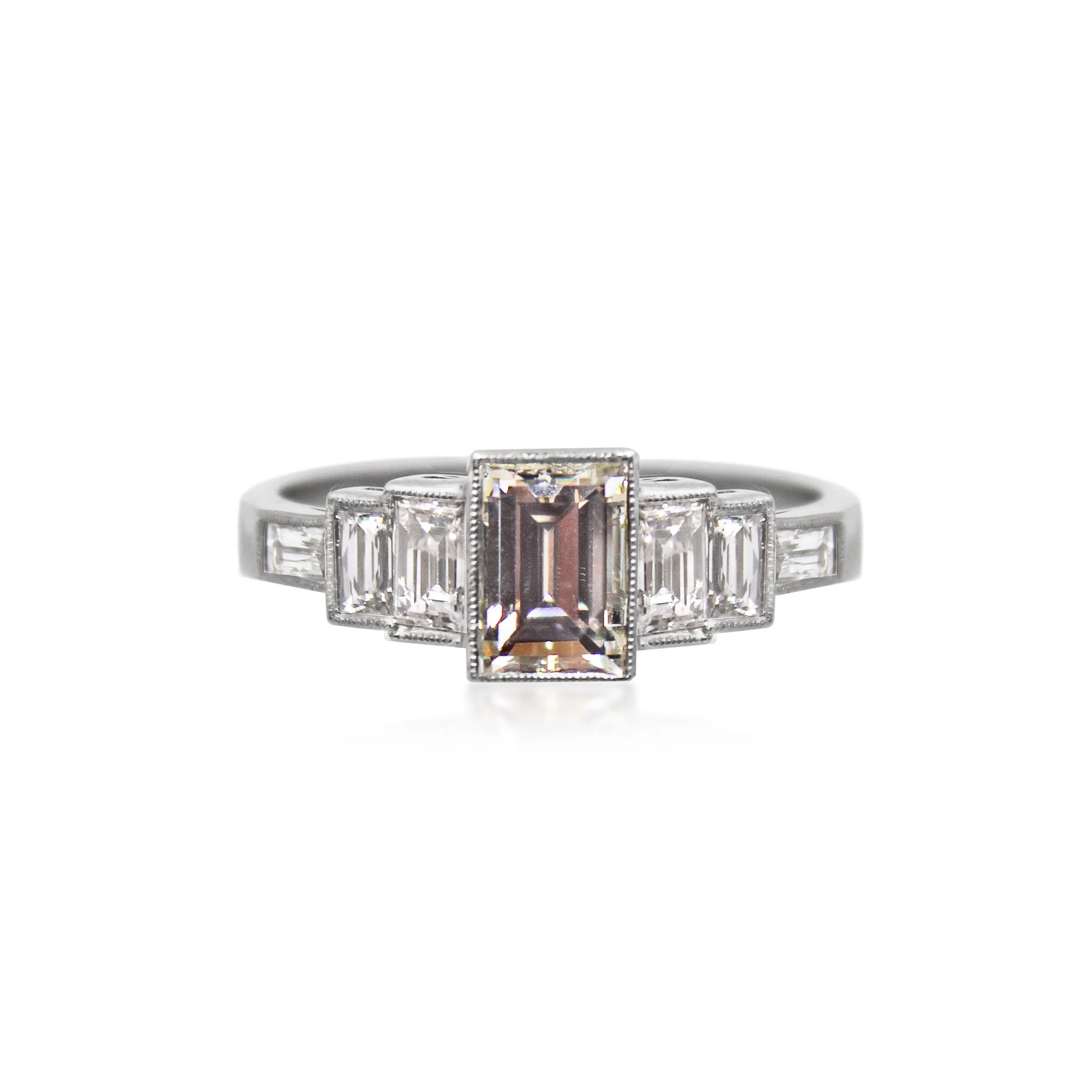 Diamond Half-Hoop Ring