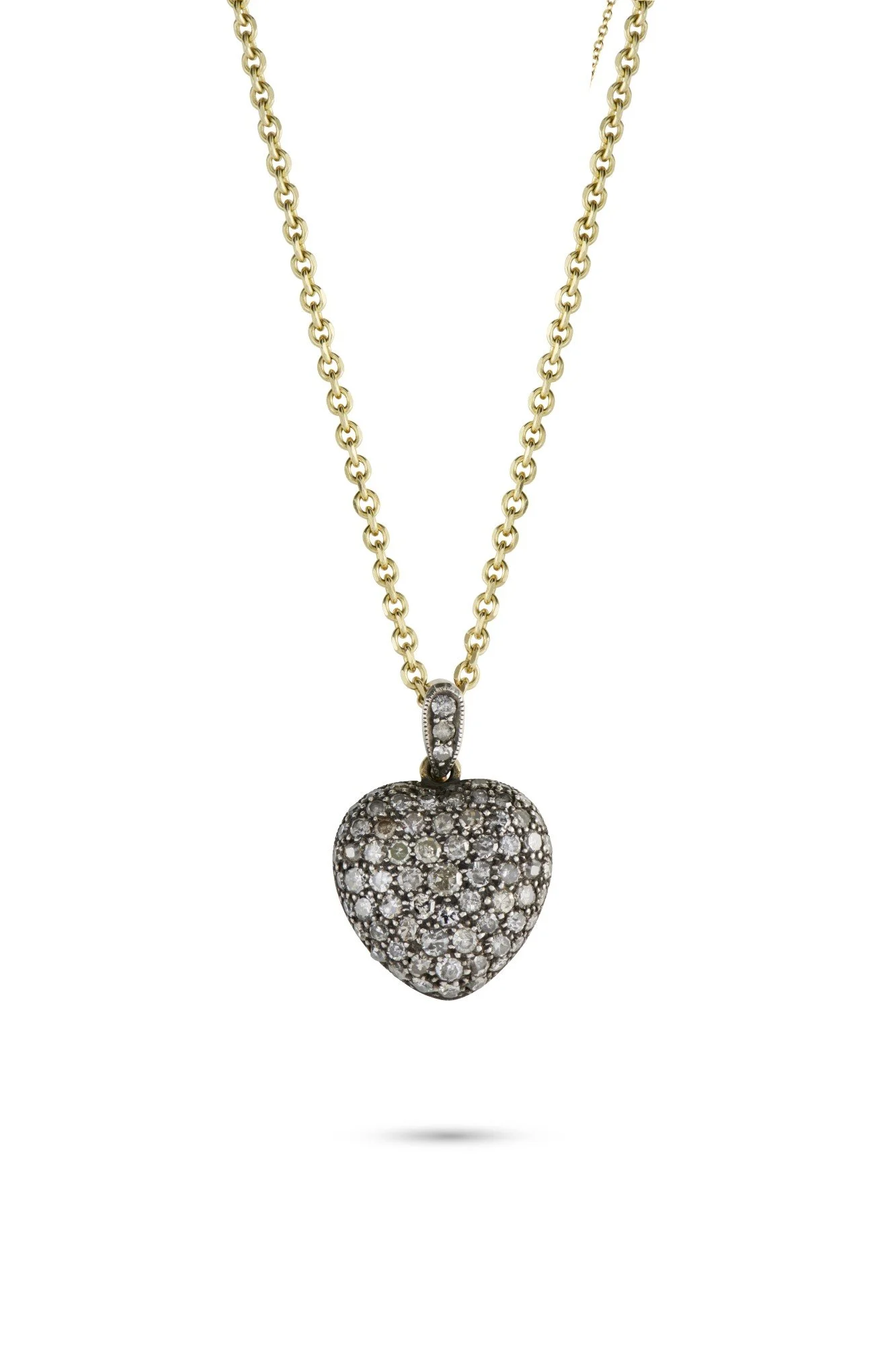 Diamond Heart Locket Pendant