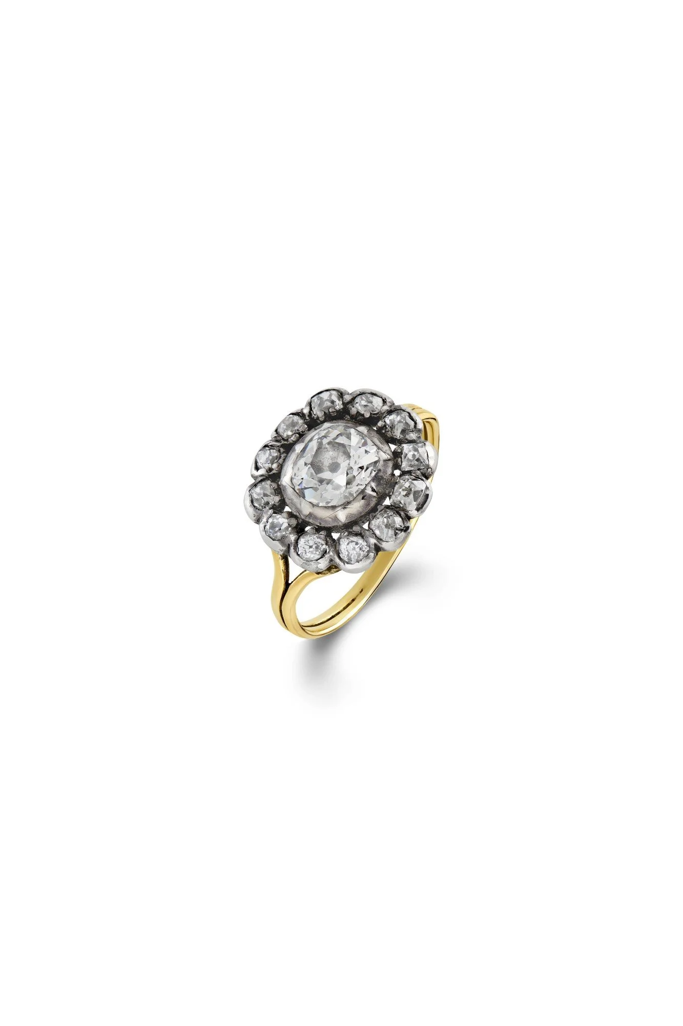 Georgian Diamond Cluster Ring