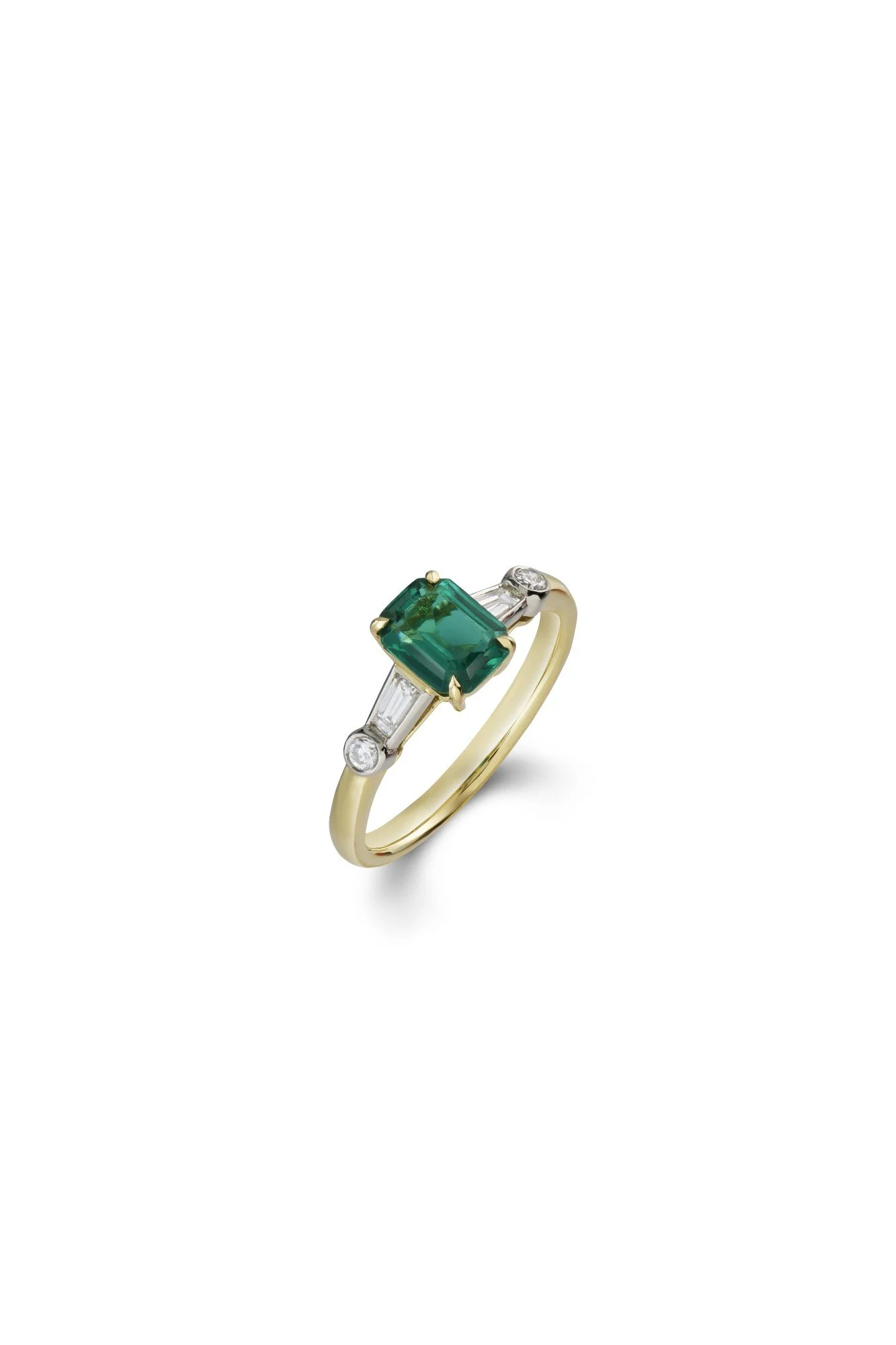 Emerald Single-Stone Ring