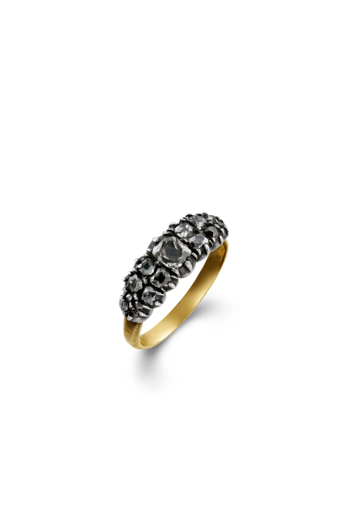 Georgian Diamond Panel Ring