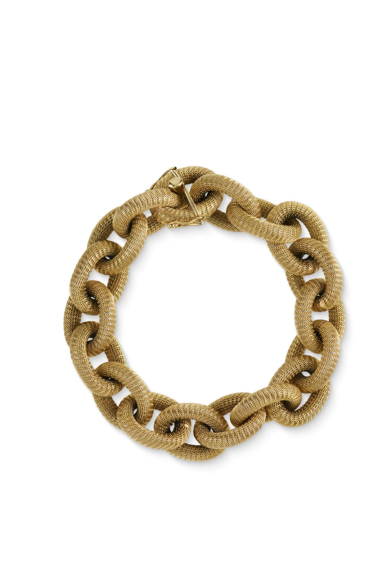 18ct Textured Gold Bracelet