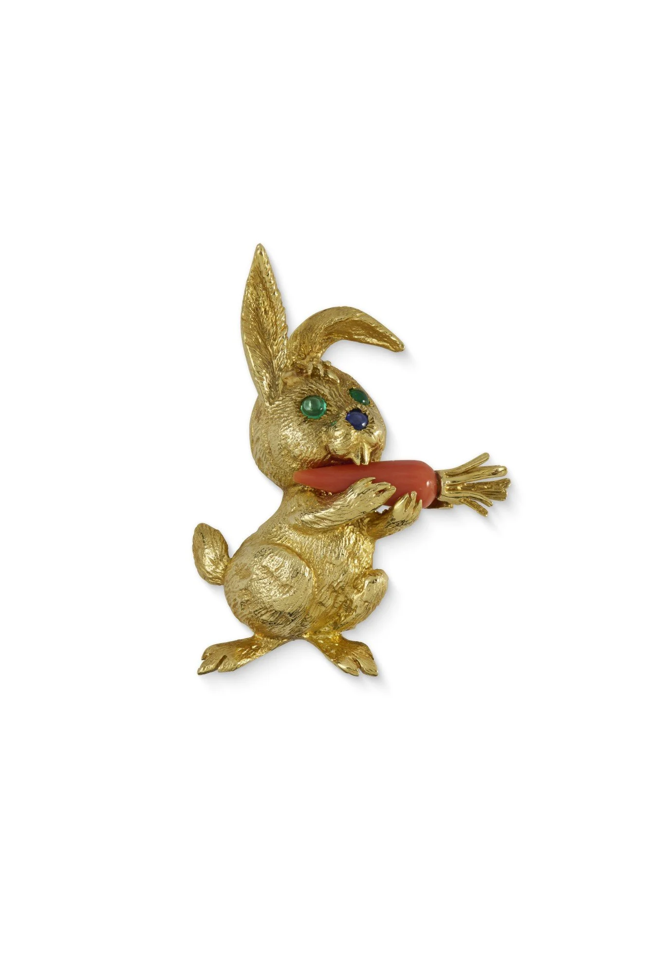 1960s Gold and Gem-set Novelty Rabbit Brooch by Cartier
