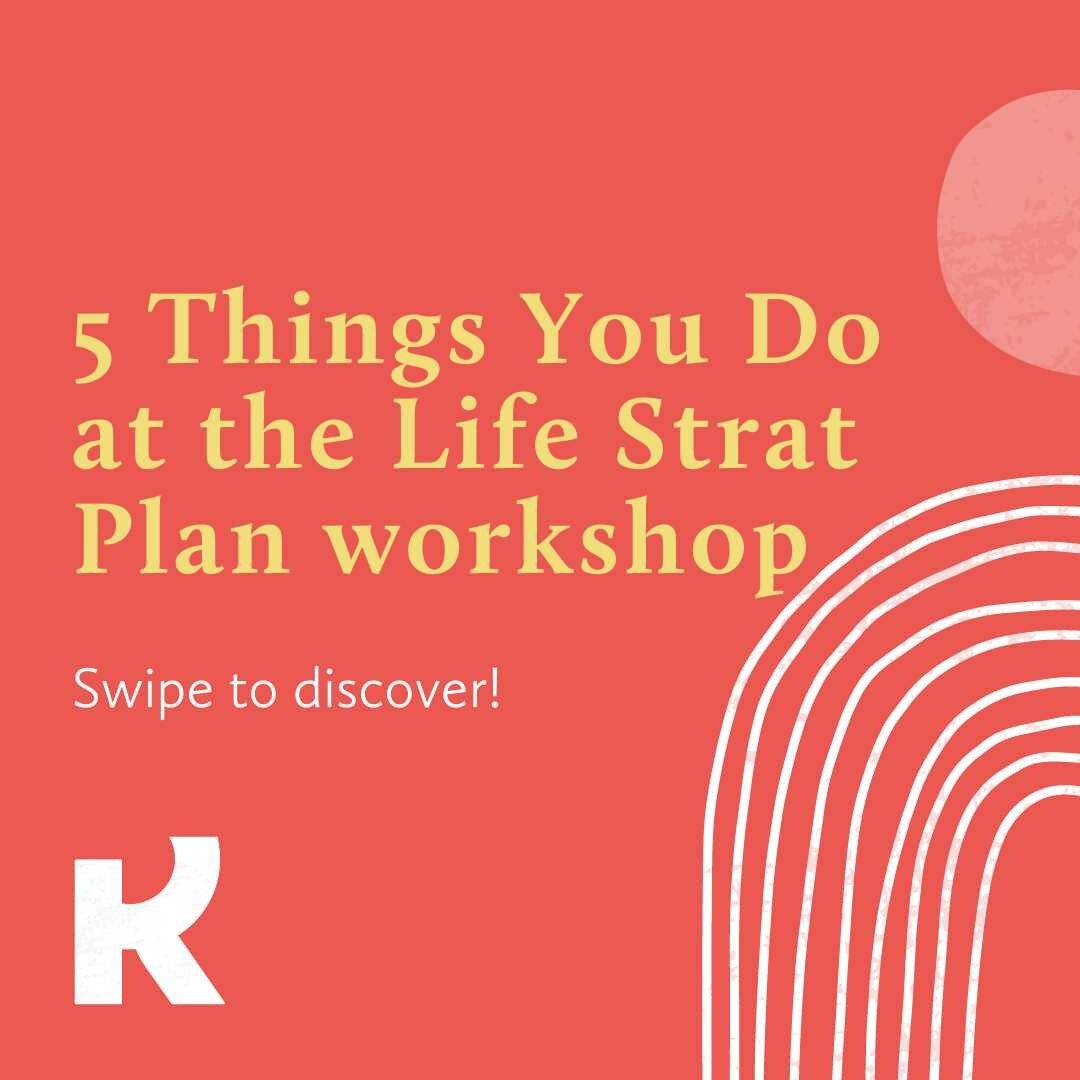 This is what goes on at the Life Strat Plan Virtual Workshop.

All this, wrapped up in a series of interactive activities. I'll be there beside you all the way. :)

Which of these 5 do you look forward to the most? 

Which do you NEED the most?

The 