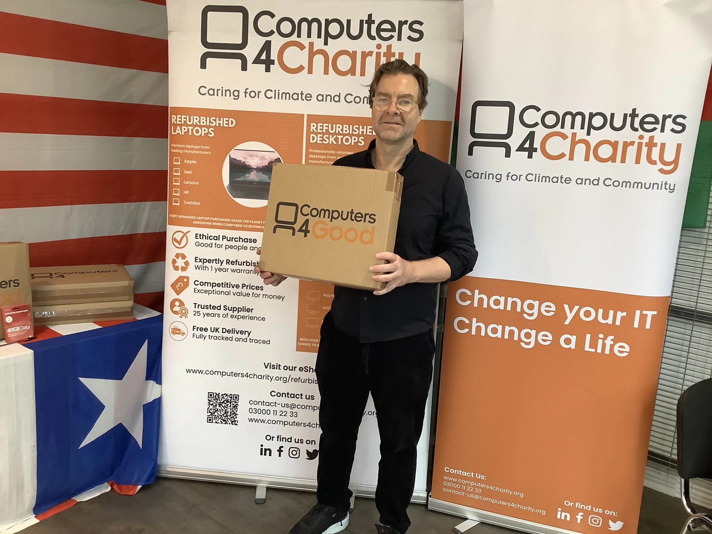 The Cheer Trust Received FREE Laptop from Computers 4 Charity