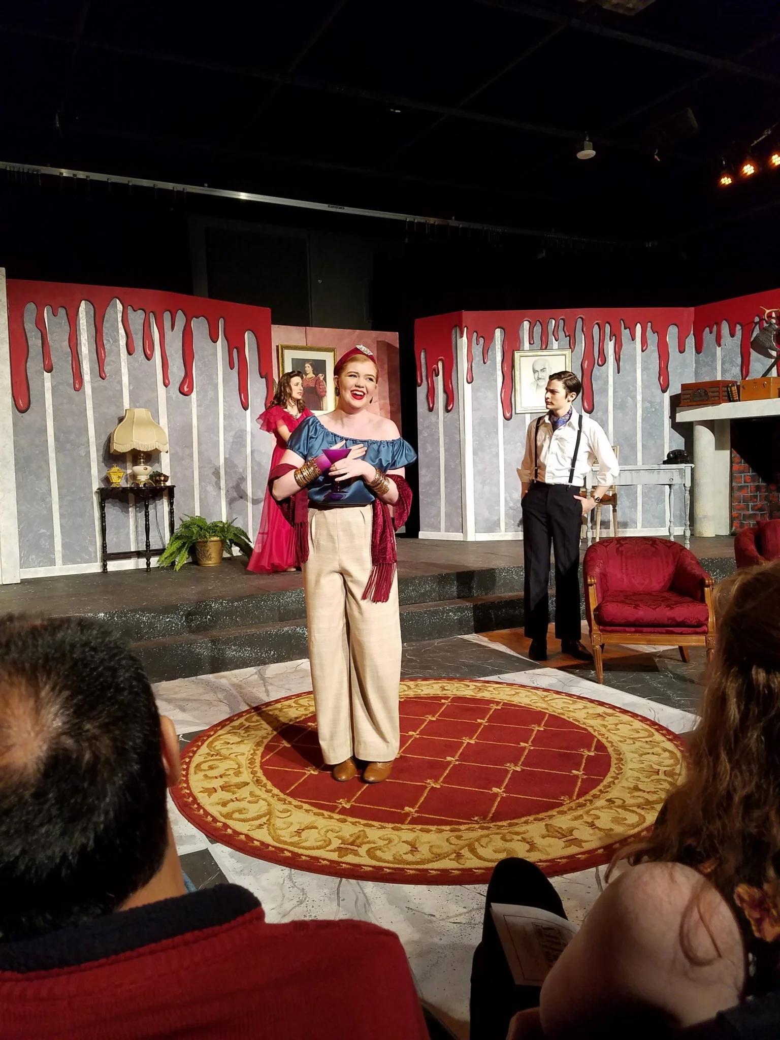 Erica Harkins is a DFW actor playing Bernice Roth in Musical Comedy Murders of the 1940s.