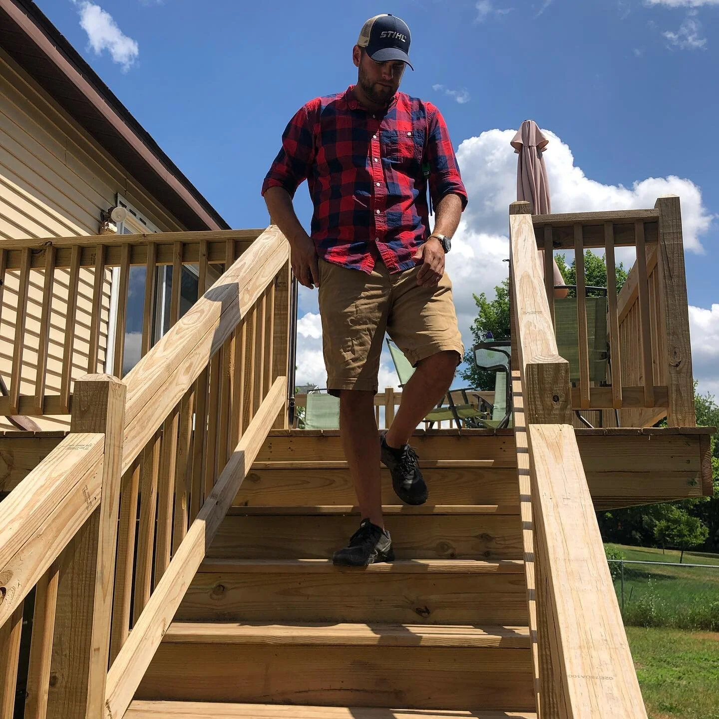 Question: What is our favorite type of deck to stain?
Answer: A brand new one. 😎
Seriously though, although you shouldn&rsquo;t stain your deck until at least a year after it&rsquo;s built, it&rsquo;s important to remember that your first stain choi