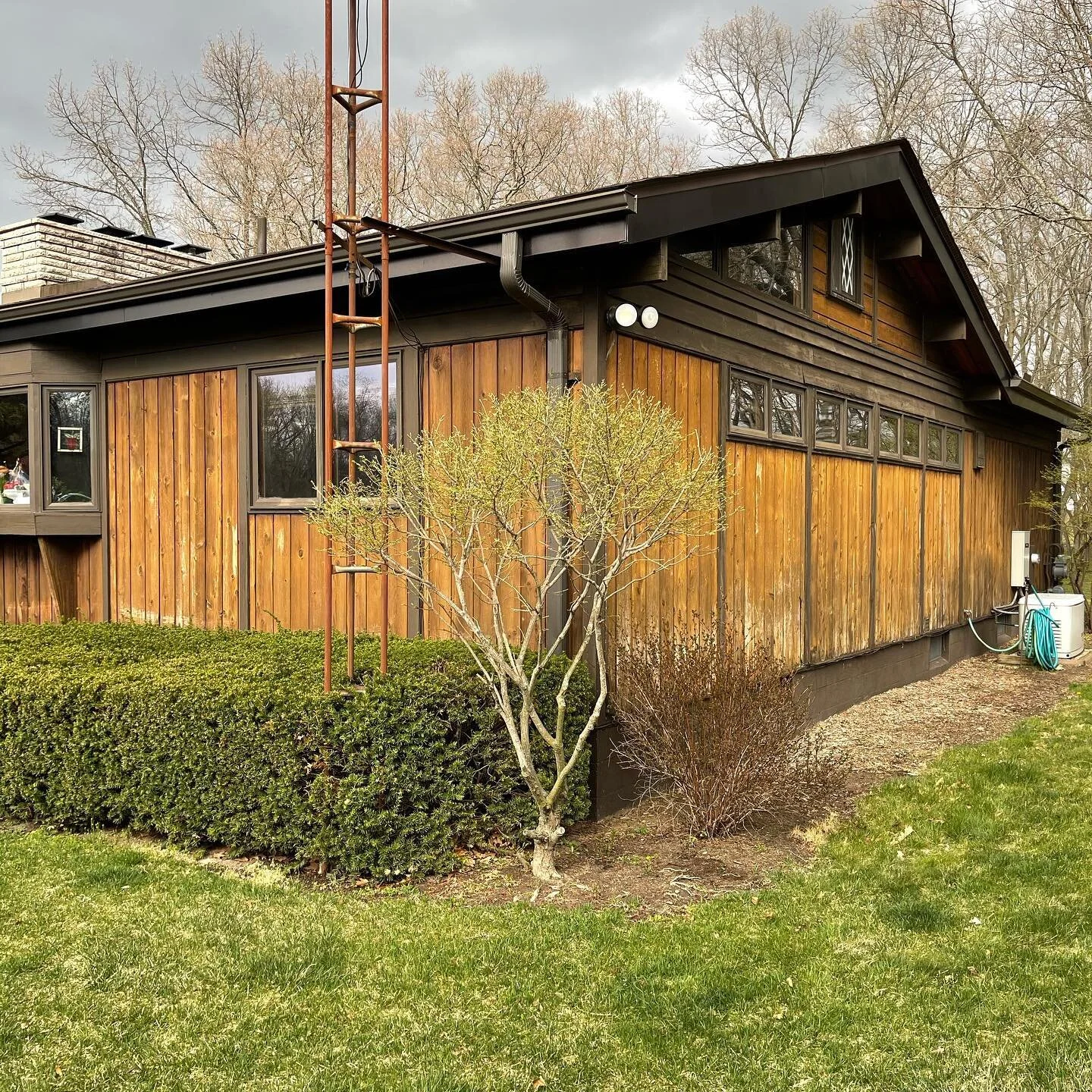 Getting new landscaping? Don&rsquo;t forget about your home!  This customer decided it was time to let us clean and stain their home with @armstrongclarkco  cedar tone and it looks amazing with their new pool, retaining wall and gardens. Contact us f