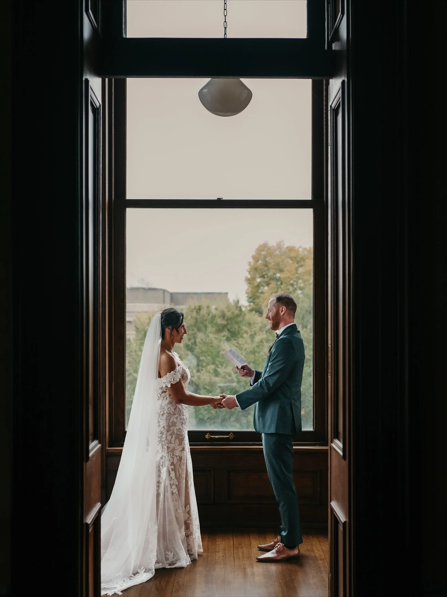 3 images out of the 500+ I am obsessed with today. 

Stunning and sweet bride. ✅ 
Amazing Green suit for the sweetest guy ✅ 
Private and intimate vows ✅