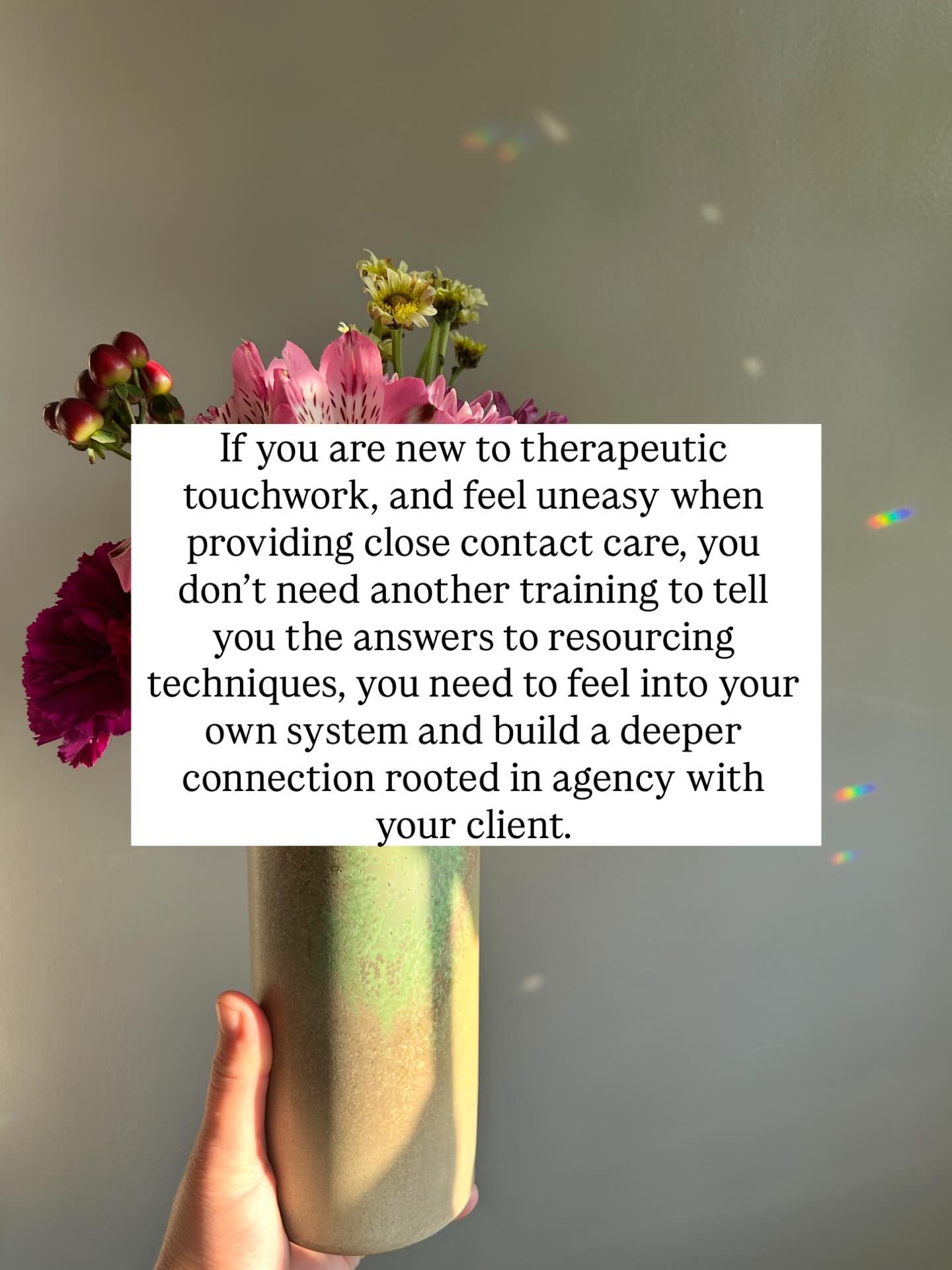 Feel into your own system and understand your own relationship with connection.

What do you need for a mutually supportive container?

When you have that answer, offer what you feel confident with and leave the rest (at least for now).

By showing u