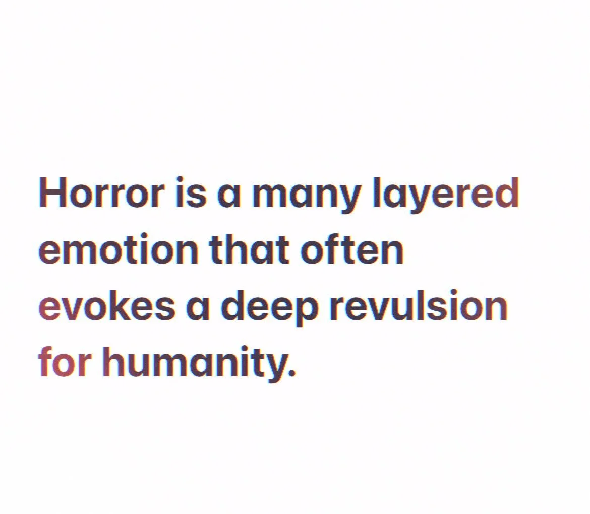 Even witnessing horrors through the media, documents or files can stir disgust, revolution, shock, fear, and hopelessness as if they are happening right now in front of us.

Things we can&rsquo;t un-know or un-see live in our tissues and circle aroun