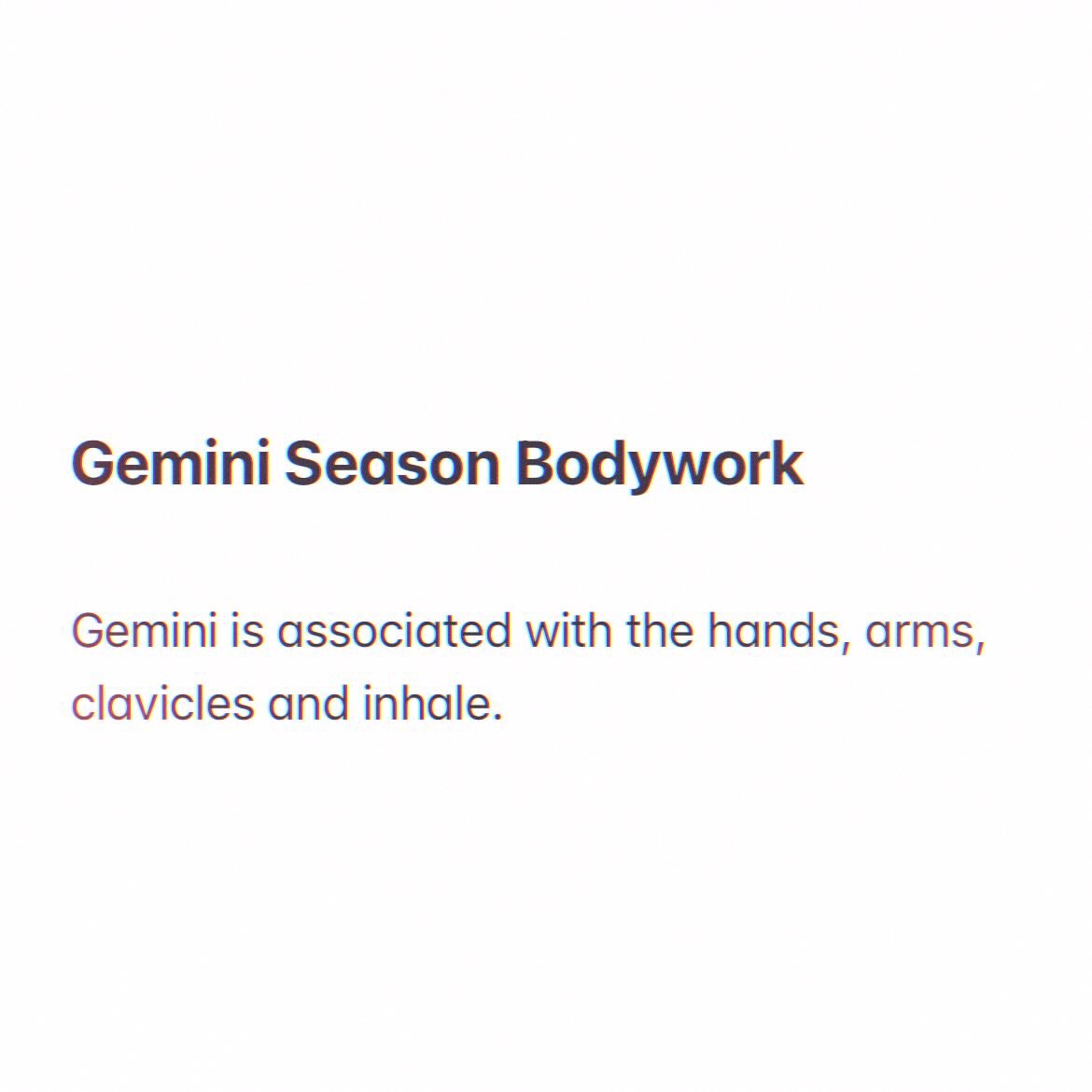 Gemini season closes out spring and the corresponding somatic theme of reach.

I wonder how we might navigate the ending of this cycle that encourages a reach towards our desires, before we step into the waters of cancer 🦀