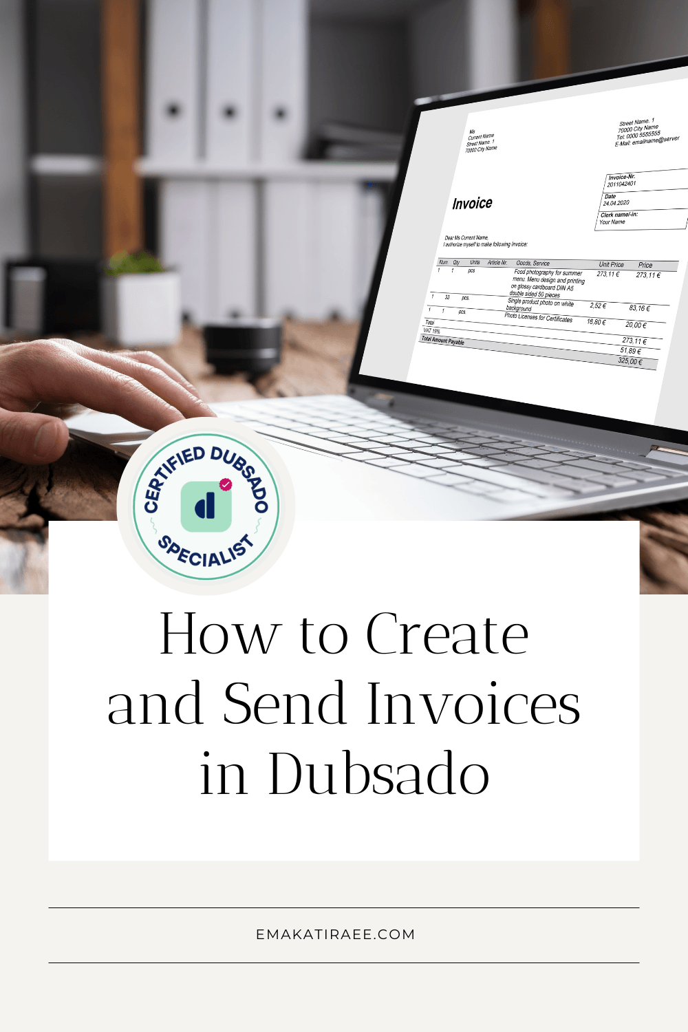 How to Create and Send Invoices in Dubsado