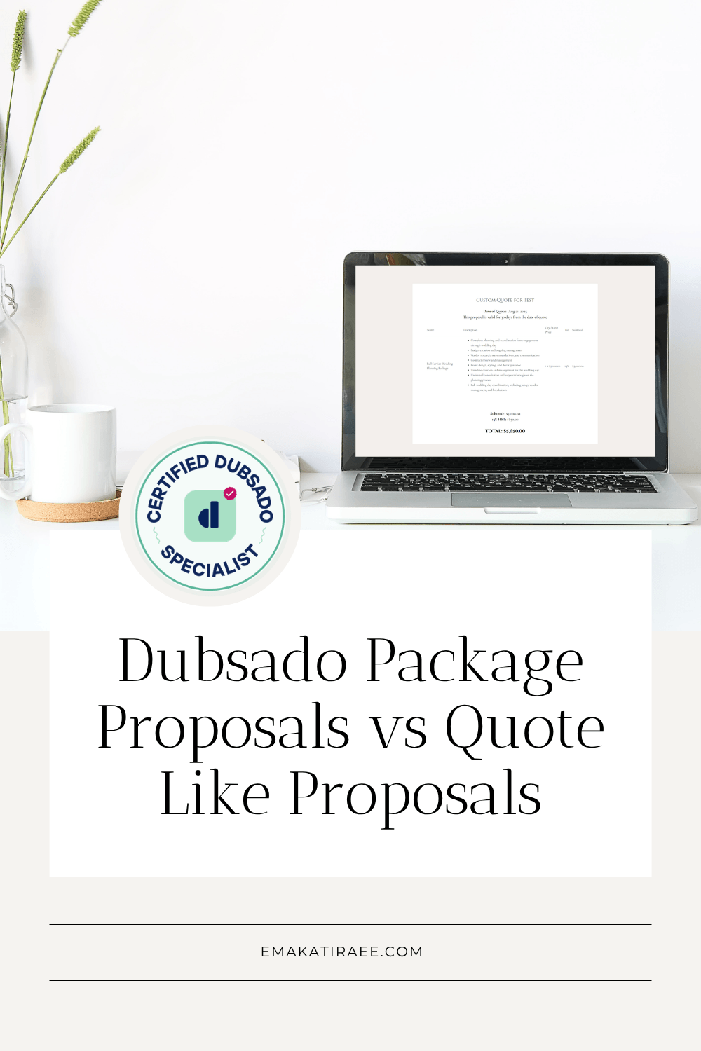 Dubsado Package Proposals vs Quote Like Proposals