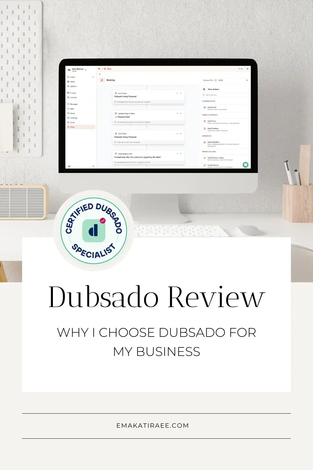 Dubsado review: why I choose Dubsado for my business