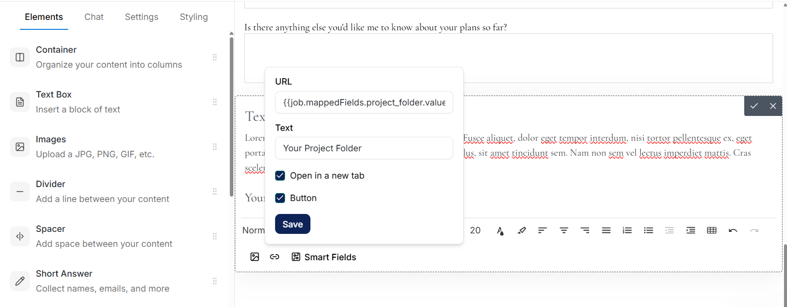 Add a custom mapped field to a Dubsado form