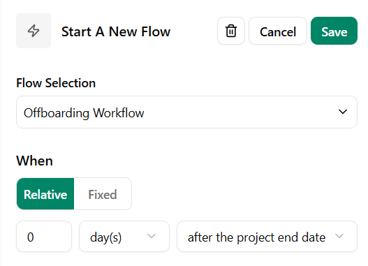 Start the next workflow