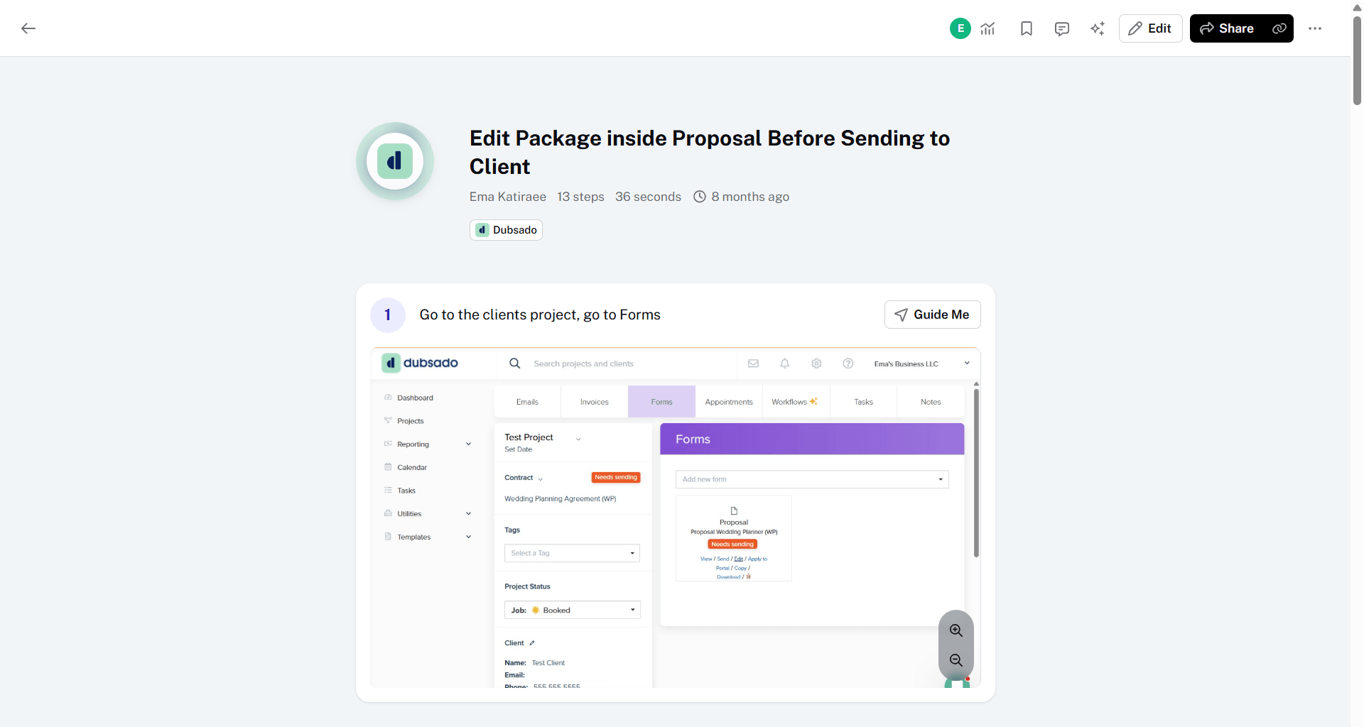 Scribe Chrome extension